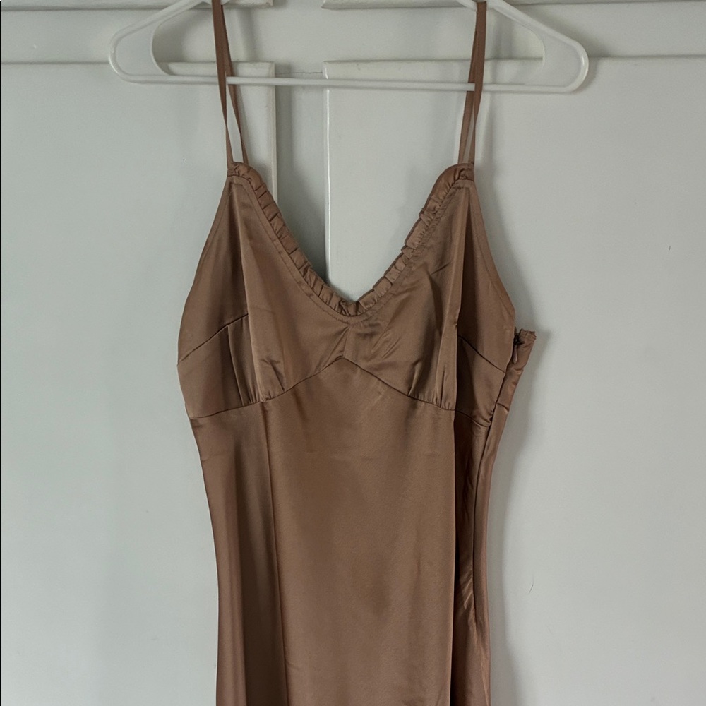 Japna Tan Satin Chemise